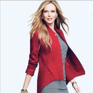CAbi Valentina Jacket Open Blazer boiled Wool Red